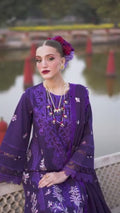 Mahnur Gul Luxury Lawn'26 Embroidered Unstitched 3-Piece Suit-G-012