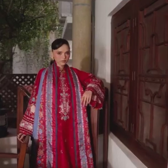 Binilyas Lumina Summer Lawn Embroidered Unstitched 3-Piece Suit-L73-B