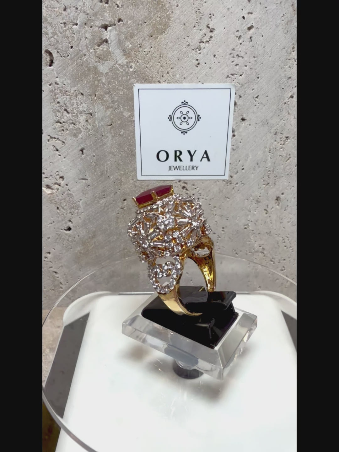Orya Jewellery Adjustable Crest Ring