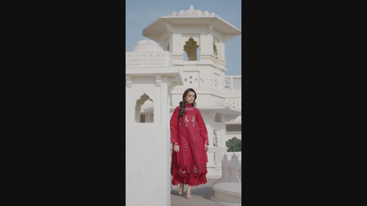 Parishay Shangrila Lawn Embroidered Unstitched 3-Piece Suit-SLA-12
