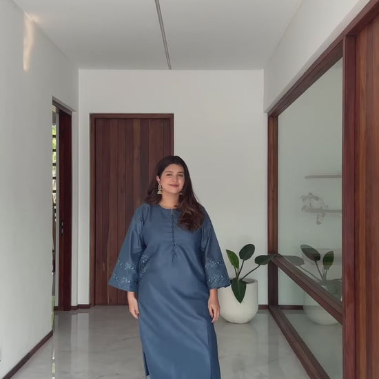 Stylish Collection Aaraish Cotton Embroidered Stitched 2-Piece Suit-Chic Pocket