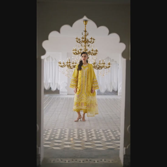 Parishay Shangrila Lawn Embroidered Unstitched 3-Piece Suit-SLA-05