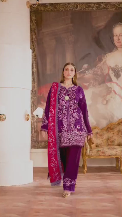 Mahnur Secret Garden Karandi Embroidered Unstitched 3-Piece Suit–SG-010