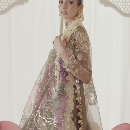 Parishay Ranibagh Luxury Formals Organza Embroidered Unstitched 3-Piece Suit-Nayab