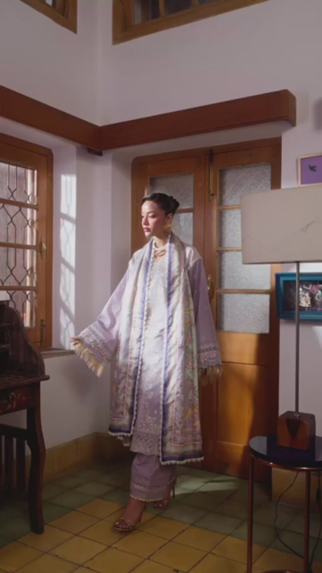 Binilyas Lumina Summer Lawn Embroidered Unstitched 3-Piece Suit-L75-A