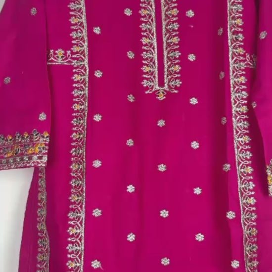 Pink Bin Shaukat Pima Lawn Embroidered Stitched 2-Piece Suit