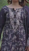 Parishay Rang e Sarma Khaddar Embroidered Unstitched 3-Piece Suit-SAR-12