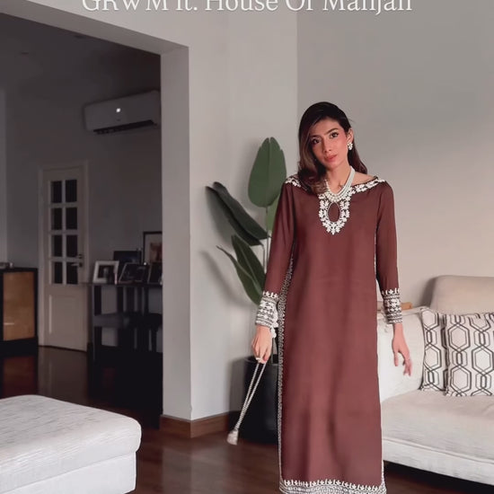House Of Mahjan Eid Pret I Raw Silk Embellished Stitched 2-Piece Suit