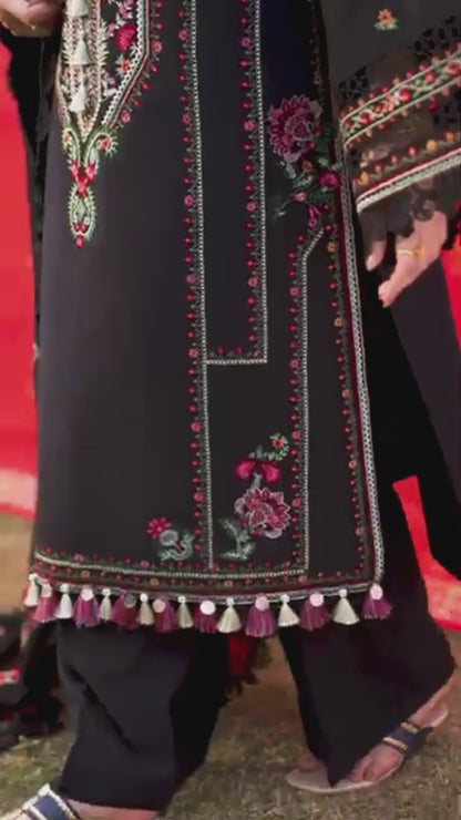 Mahnur Gul Luxury Lawn'26 Embroidered Unstitched 3-Piece Suit-G-013