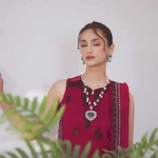 Mahnur Sera Pret'26 Jacquard Embroidered Unstitched 3-Piece Suit-SP-09