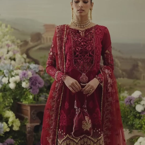 Parishay Ranibagh Luxury Formals Chiffon Embroidered Unstitched 3-Piece Suit-Mahroosh