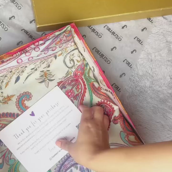 Irame’ Mahjabeen Pashmina Kalamkar Scarf