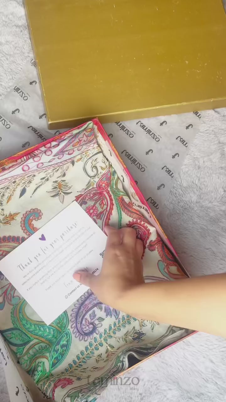 Irame’ Mahjabeen Pashmina Kalamkar Scarf