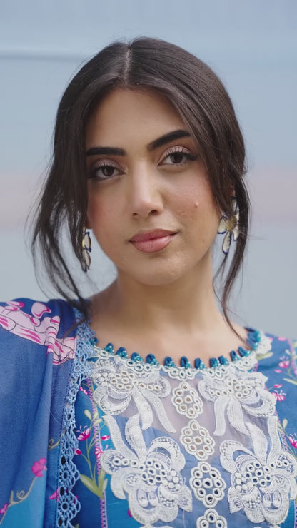 Parishay Rang e Sarma Khaddar Embroidered Stitched 3-Piece Suit-SAR-13