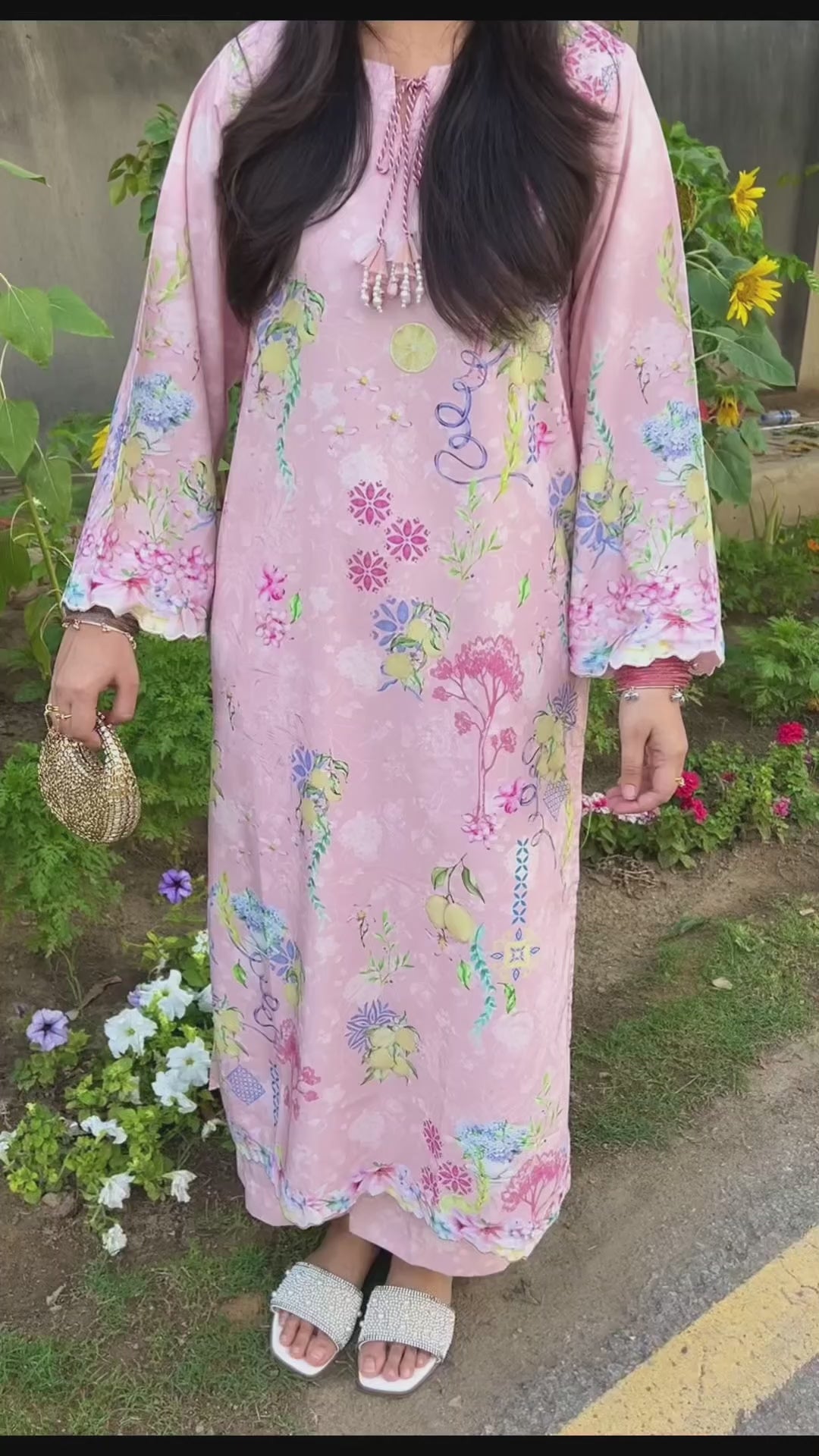 Sehrish Kanwal K-Ord Crepe Printed Co-Ord Set-Valentine