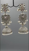 Silver H&A Jewellery Oxidized Earrings