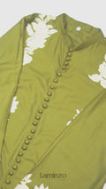 Zeephire Linen Embroidered Stitched 3-Piece Suit-Nia