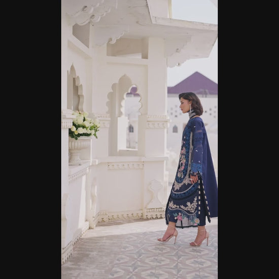 Parishay Shangrila Lawn Embroidered Unstitched 3-Piece Suit-SLA-01