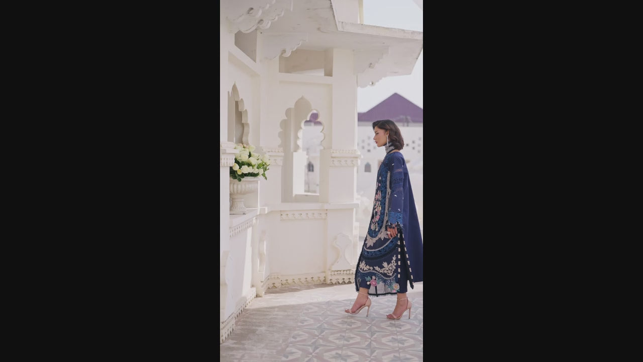 Parishay Shangrila Lawn Embroidered Unstitched 3-Piece Suit-SLA-01