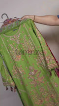 Fatima Hussain Lawn Embroidered Unstitched 3-Piece Suit-Lamia