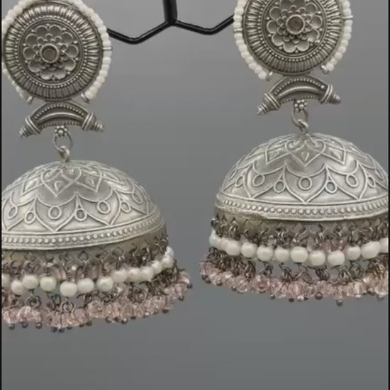 Champagne-H&A Jewellery Oxidized Earrings
