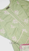 Mint Green Panache Apparel Karandi Embroidered Stitched Suit-Ornate