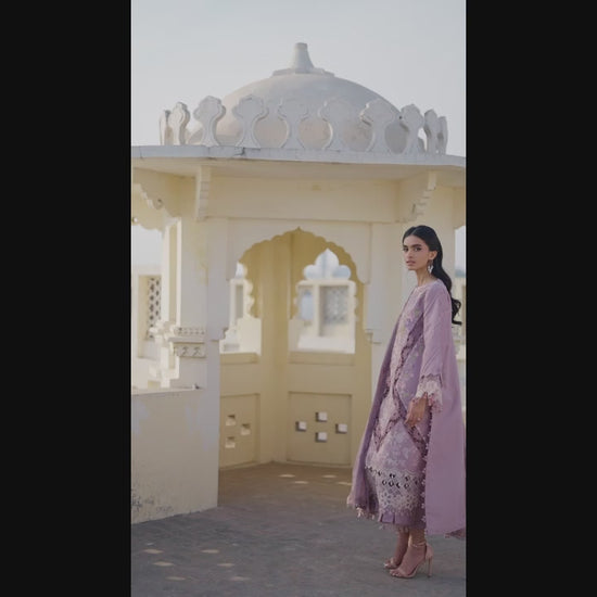 Parishay Shangrila Lawn Embroidered Unstitched 3-Piece Suit-SLA-09