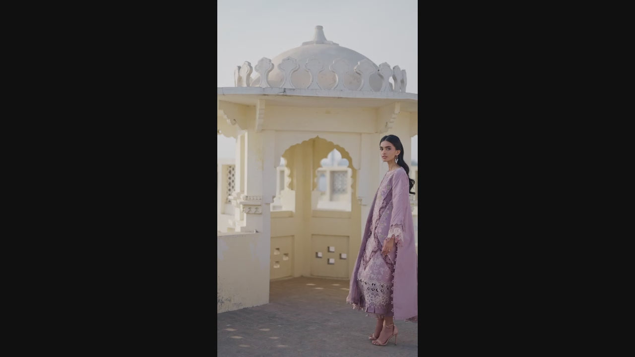 Parishay Shangrila Lawn Embroidered Unstitched 3-Piece Suit-SLA-09