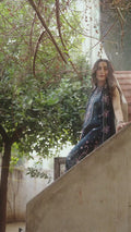 Blue Mahnur Satrangi Lawn '26 Embroidered Unstitched 3-Piece Suit-ST-03