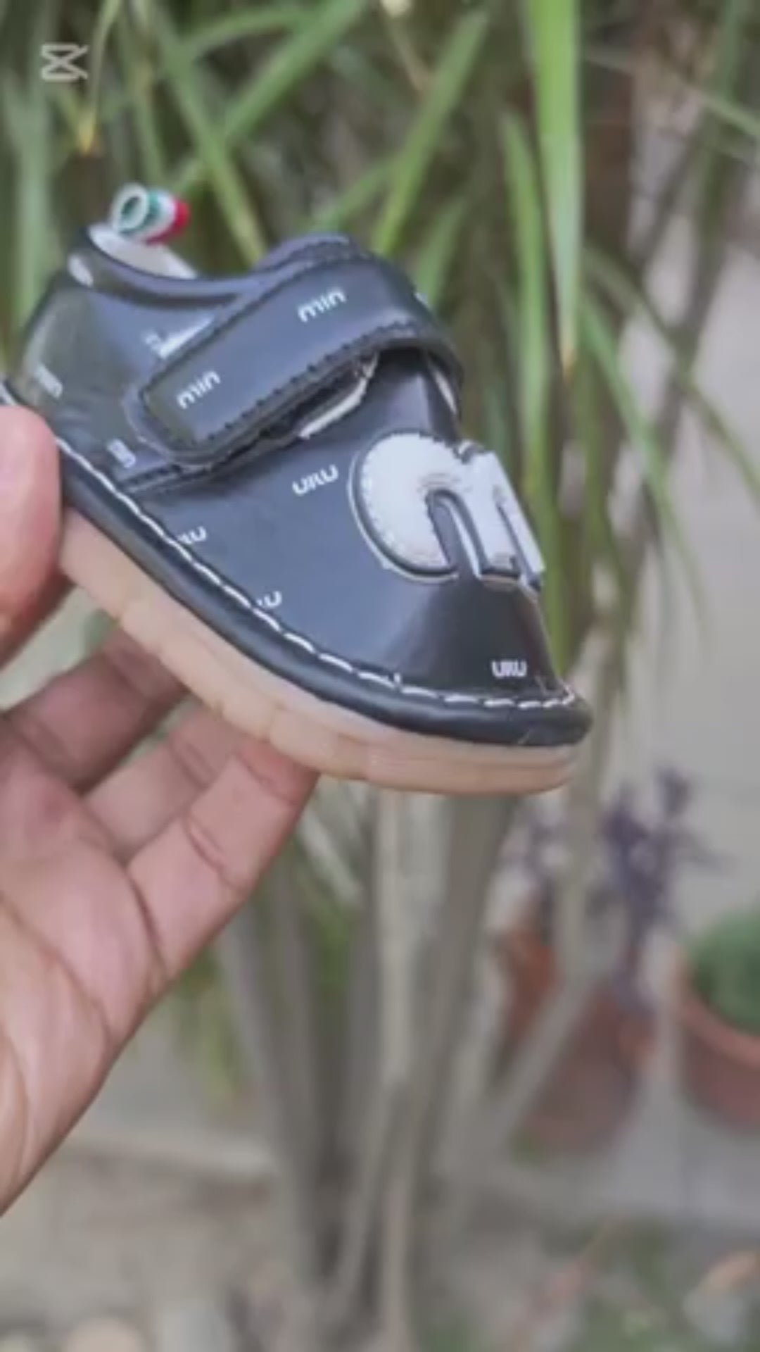 Black and Beige-Mum n Bub Baby Whistle Shoes-Chuchu-Min-Min