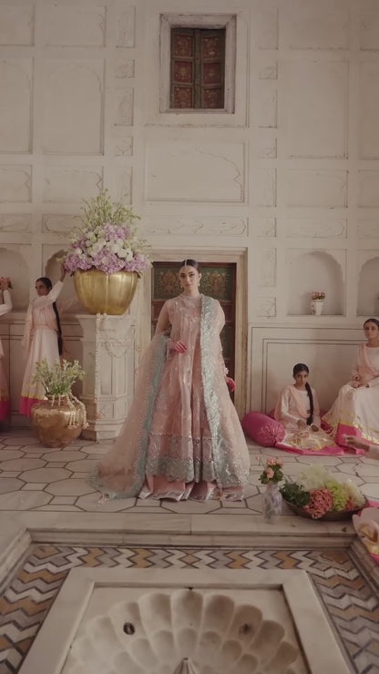 Parishay Ranibagh Luxury Formals Organza Embroidered Stitched 3-Piece Suit-Roshanara