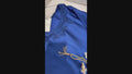 Blue Savarna Silk Embroidered Stitched 3-Piece Suit Blue