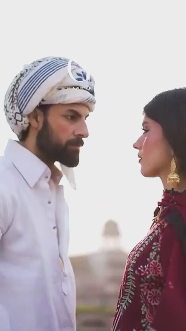 Mahnur Gul Luxury Lawn'26 Embroidered Unstitched 3-Piece Suit-G-005