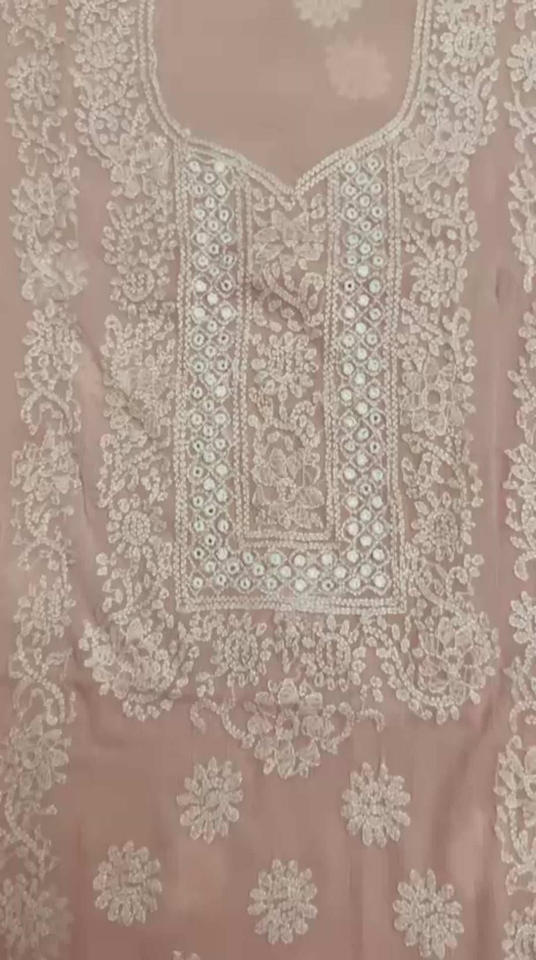 AB Hand Embroideries Chiffon Embroidered Unstitched 2-Piece Suit