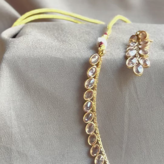 H&A Jewellery Indian Polki Set