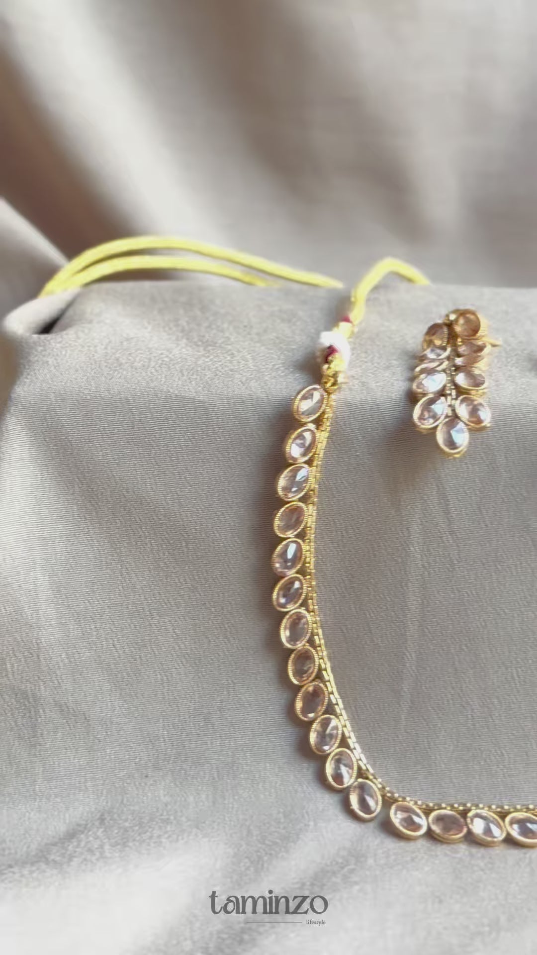 H&A Jewellery Indian Polki Set