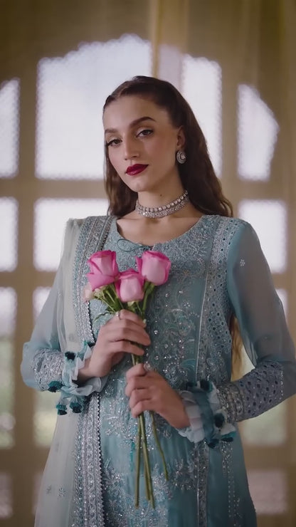 Parishay Jahanara Chiffon Embroidered Stitched 3-Piece Suit-JRA-02