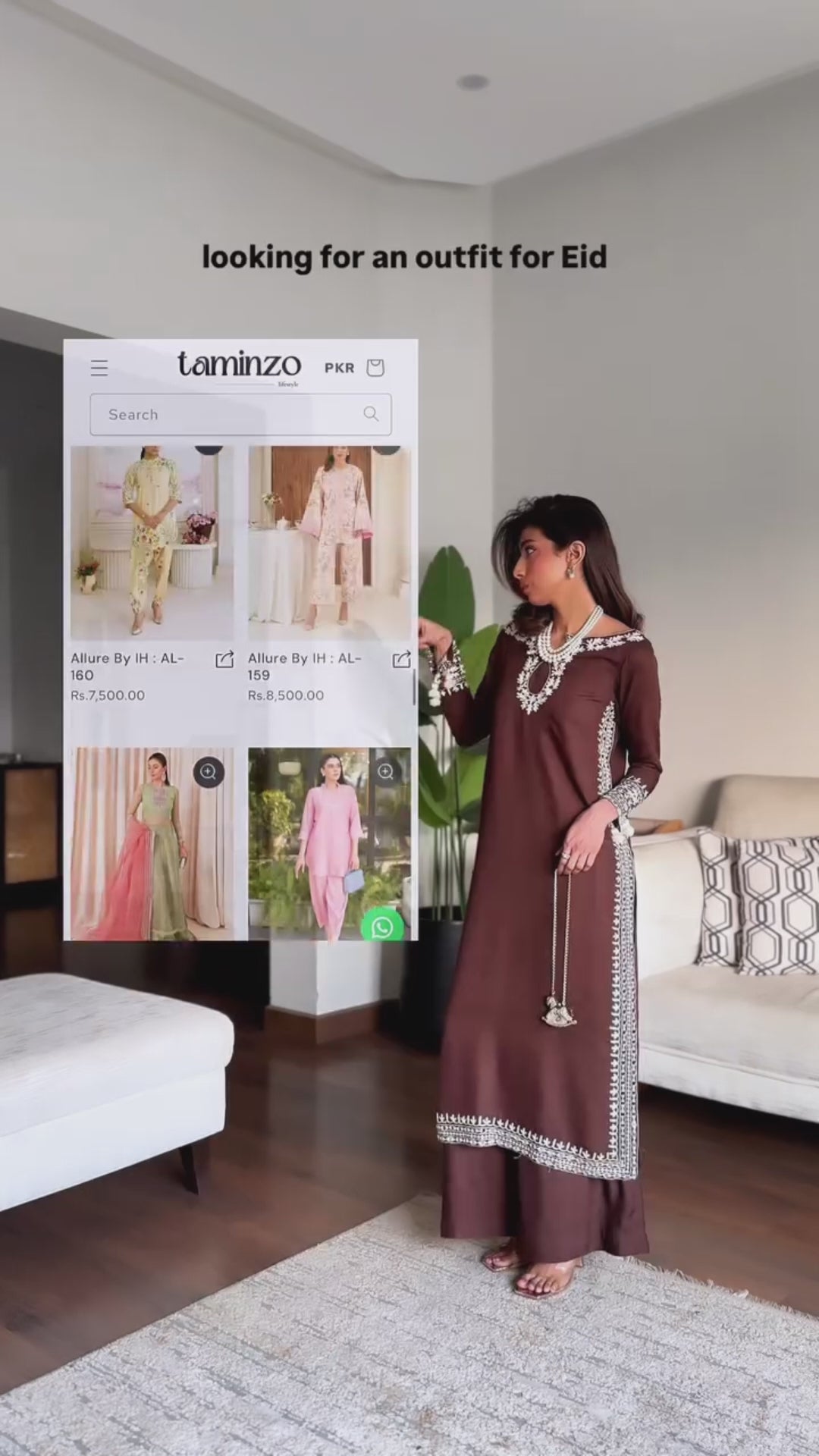 Allure By IH Luxury Pret Raw Silk Embellished Stitched 3-Piece Suit-Raha