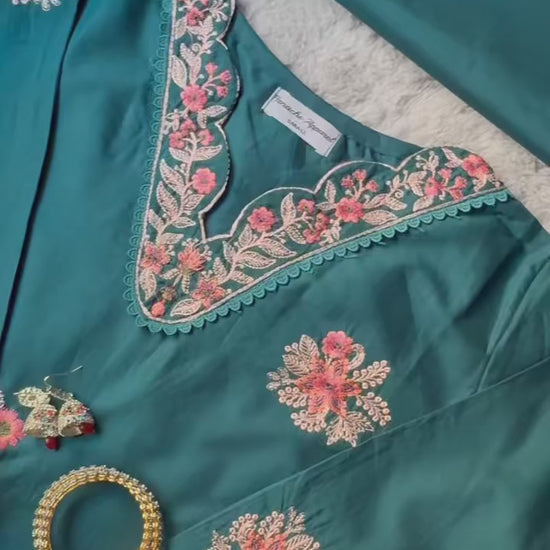 Panache Apparel Mistfall Ramadan Edit Cotton Embroidered Stitched Suit-Mystique