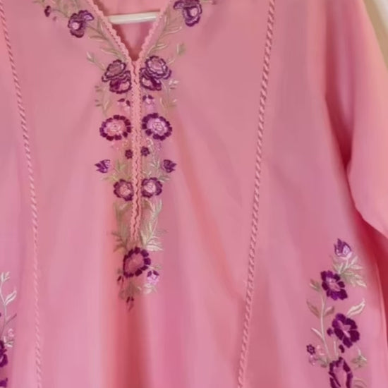 Mannat Clothing Lawn Embroidered Stitched Suit-Ballet