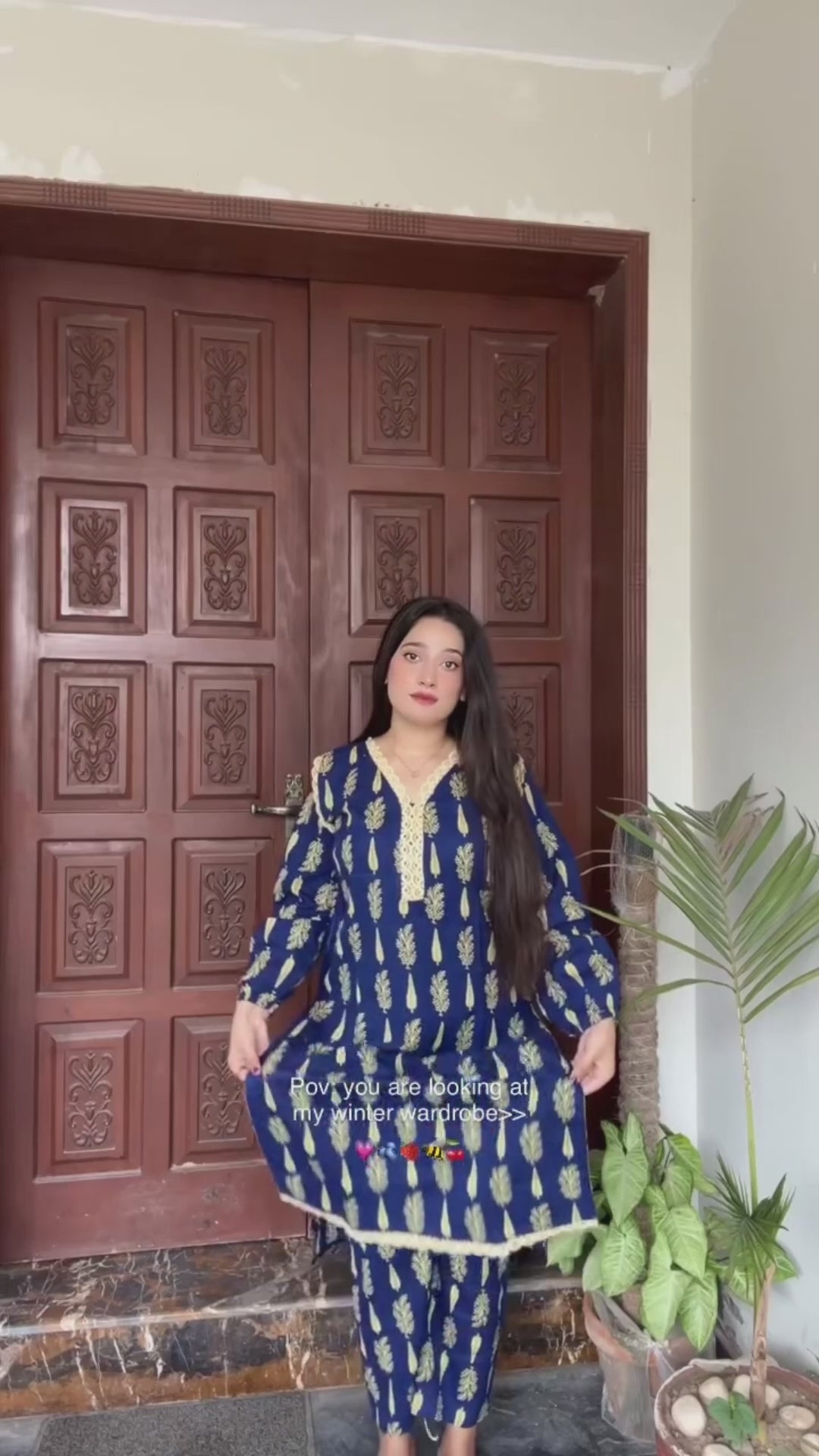 Bin Shaukat Khaddar Printed Stitched 2-Piece Suit