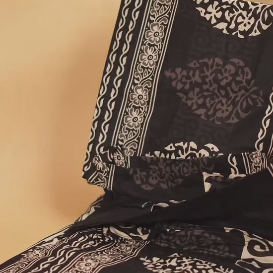Diamond Dynasty Printed 3-Piece King Bedsheet Set-1104
