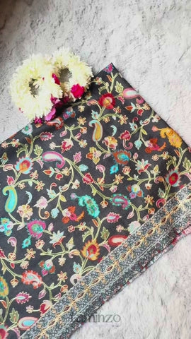 Irame’ Mahjabeen Pashmina Kalamkar Scarf
