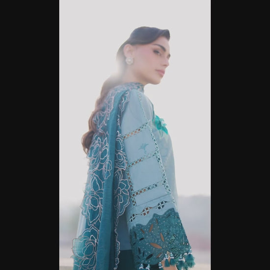 Parishay Shangrila Lawn Embroidered Unstitched 3-Piece Suit-SLA-07