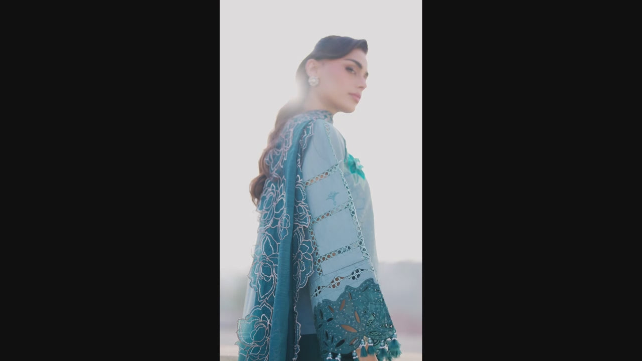 Parishay Shangrila Lawn Embroidered Unstitched 3-Piece Suit-SLA-07