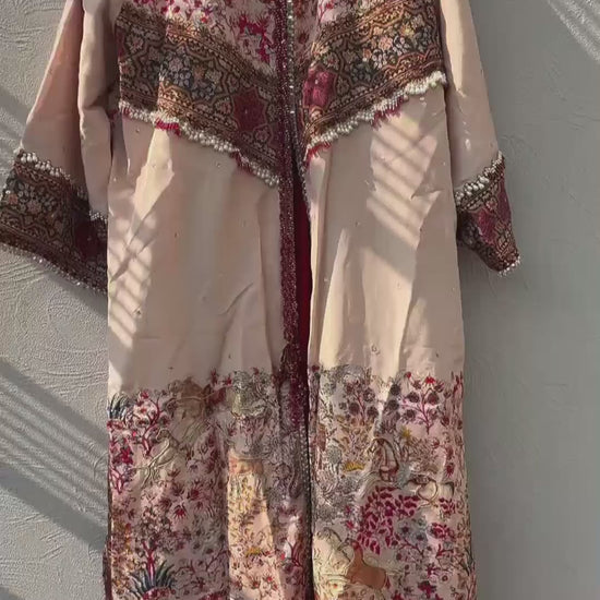 Shiza Hassan The Royal Affair Tusser Silk Embellished Pishwas-Eternal Empress