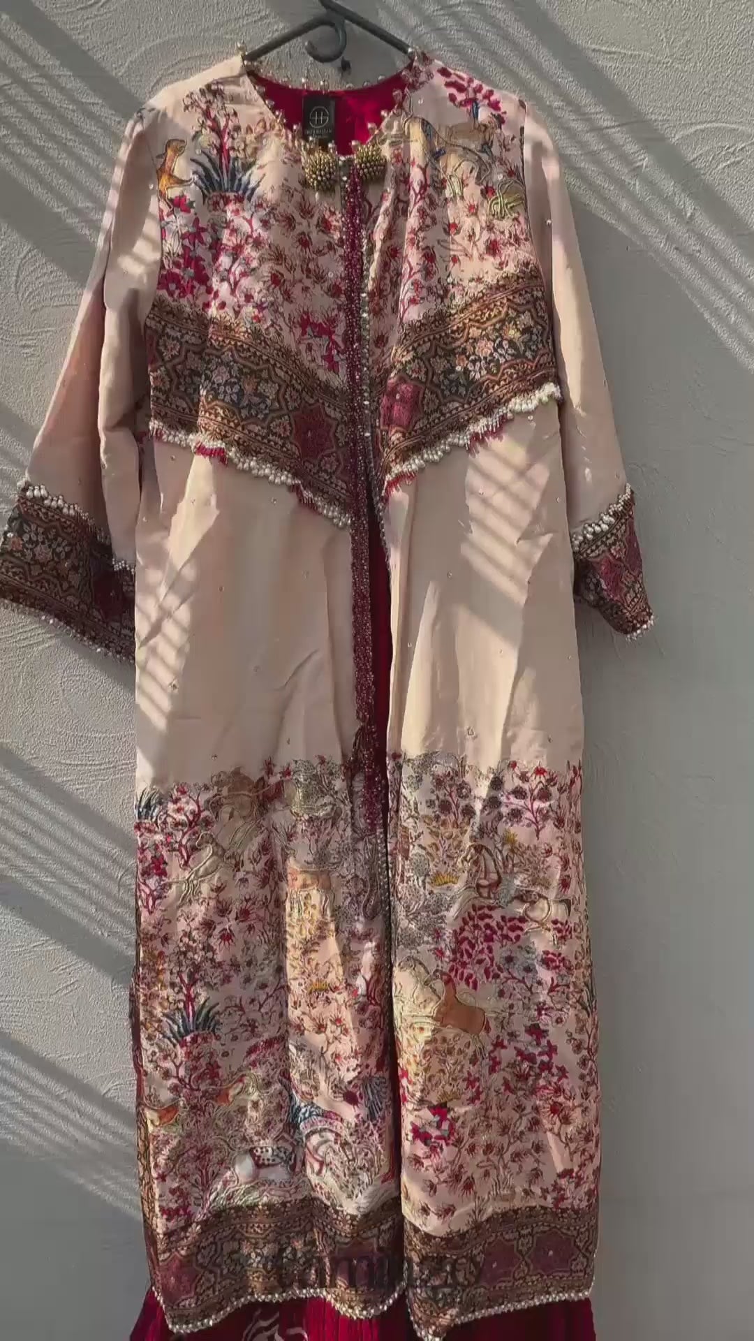 Shiza Hassan The Royal Affair Tusser Silk Embellished Pishwas-Eternal Empress