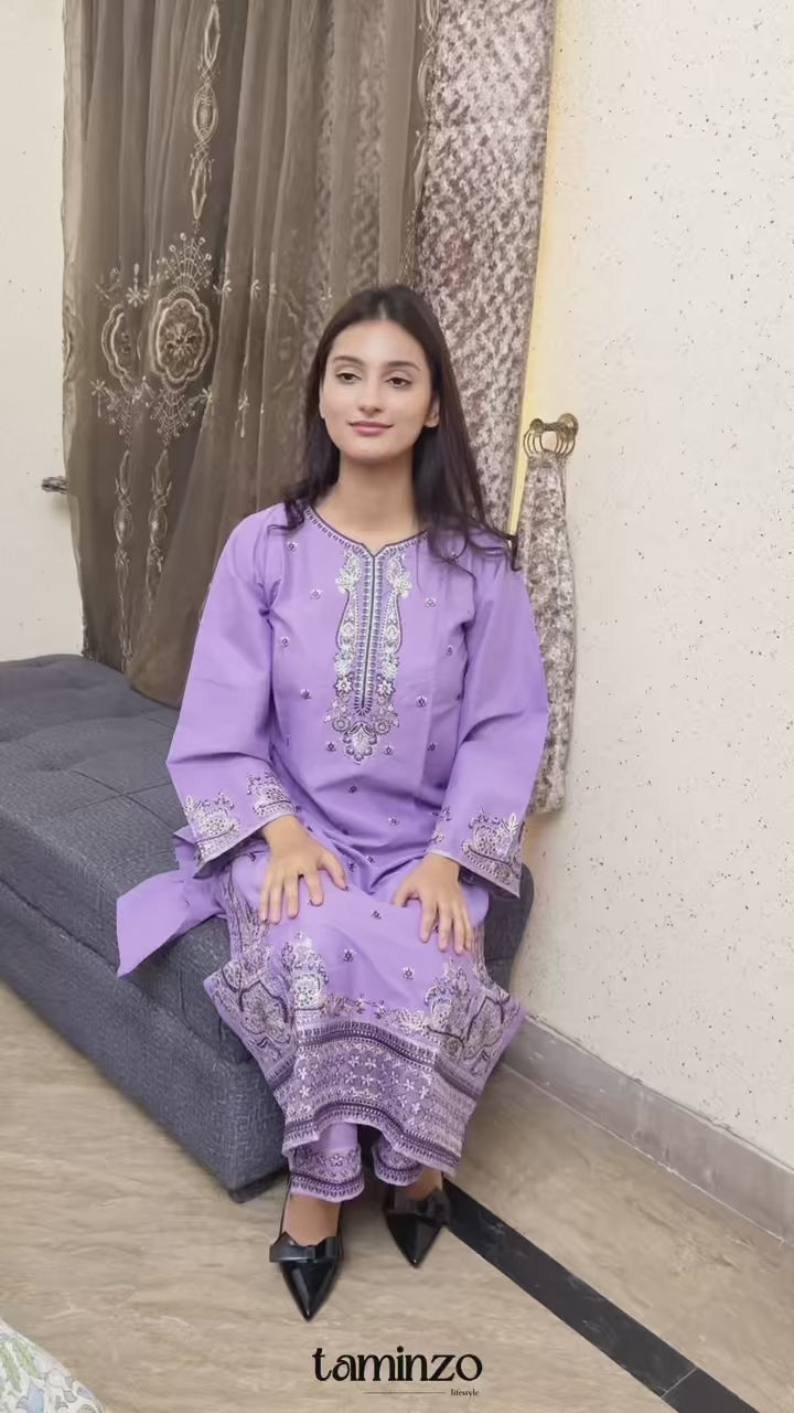 Black Rabazka Raw Silk Embroidered Kaftan