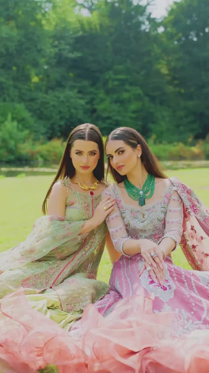 Shiza Hassan Lillian Wedding Formals Net Embellished Stitched 3-Piece Suit-Irina