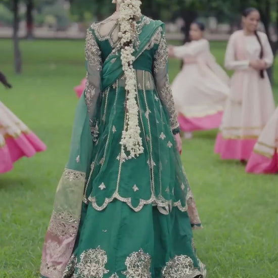 Parishay Ranibagh Luxury Formals Net Embroidered Unstitched 3-Piece Suit-Rooh-e-Gul